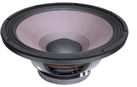 18 inch extended low frequency loudspeaker designed for high SPL subwoofer applications in either a reflex bandpass or horn loaded configuration
