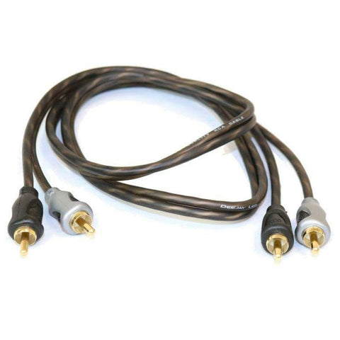 Deejay LED TBHRCA20 20-Foot RCA to RCA Copper Audio Cable Entry Level Oxygen Free Copper (OFC) Conductors Soft Touch Construction Twisted Pair Construction