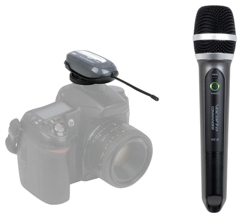 UHF Handheld Mic System for Digital Video Cameras