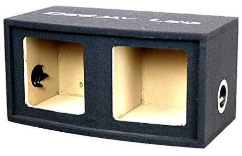 Double Heavy Duty 10-in Square Woofer Empty Car Speaker Box