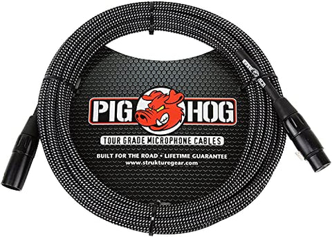 Pig Hog PHM25 High Performance 8mm XLR Microphone Cable, 25 Feet