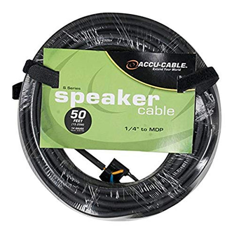 50 FOOT 14 GAUGE 1/4 to MDP BANANA CABLE