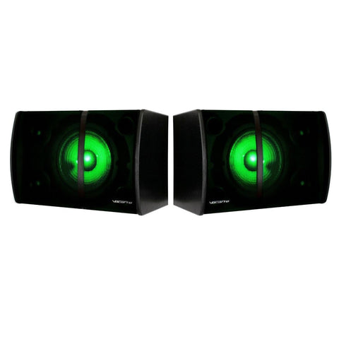 500 W (PMPO) Karaoke Powered Speaker with Bluetooth MP3 FM and LED Light Effects
