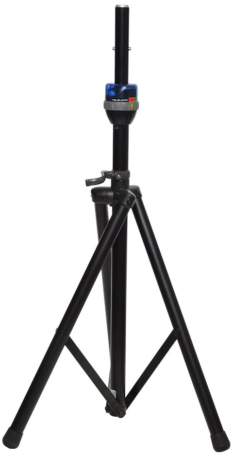 Original Series Aluminum Tripod Speaker Stand with Integrated Speaker Adapter and Extra Tall Height- Black
