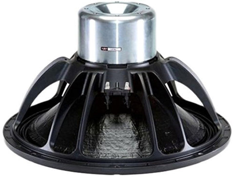 18-in Woofer w/2 Ohms Impedance & 3400 Watts Continuous Power Handling Capacity & Neodymium Inside Slug Magnet