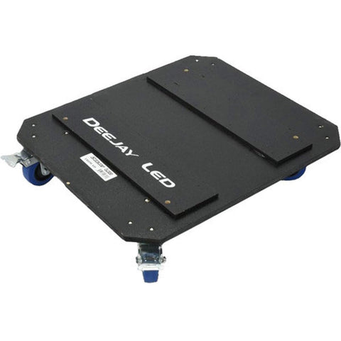 Deejay LED TBHWAD DJ Case Caster Kit Dolly w/Four 3.5" Wheels, Two Locking