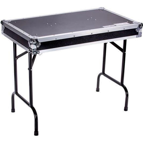 DEEJAY LED Fly Drive Case Universal Fold Out DJ Table 36-Width x 21-Depth x 30-Inches Height - TBHTABLE