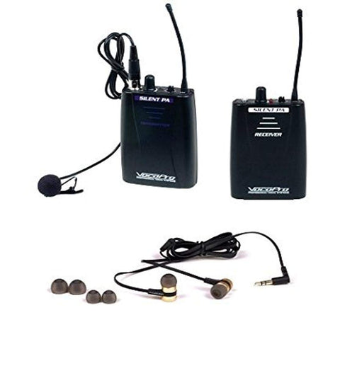 SilentPA-IN-EAR-AIR - Professional PLL Wireless In-Ear Monitor Package with Transmitter and Receiver