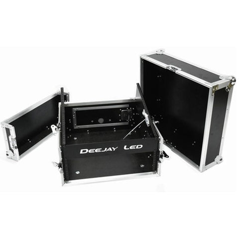 DEEJAYLED LED TBHM4ULT 4 Space Amp Rack with Laptop