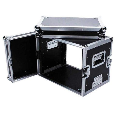 Deejay LED Fly Drive 8U Space Effect Case - 14" Body Depth with Low Profile