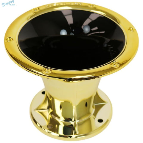 DEEJAY LED TBH2INHORNBKGOLD Bolt-on Horn Flare with 2-inch Throat for 2-inch Compatible High Frequency Drivers - Black Gold