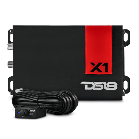X 1-Channel Ultra Compact Class D Amplifier 300 Watts Rms  1-Ohm