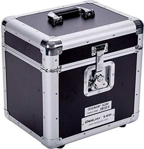 Professional Light Cd Case 4 Row Holds Up To 100 Jewel Cases And Up To 200 Plastic Sleeves Well Riveted Heavy Duty Double Edge Tongue And Groove Impact Resistant Aluminum Frame DEEJAYLED TBHECD4BK