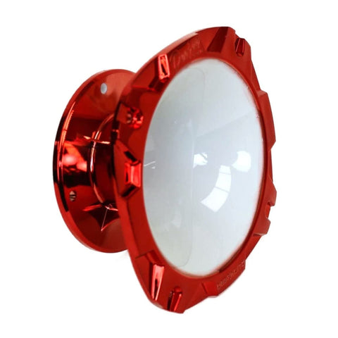 DJL SHORT 2 inches BOLT ON HORN WHITE RED