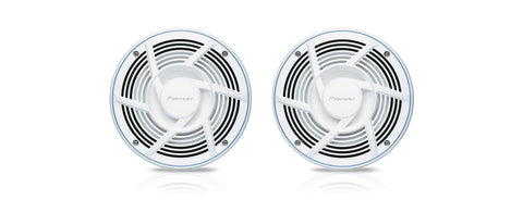 6-1/2-in 2-way 200w Max Power IPX7 Rated Sports Grille Design - Marine Speakers (pair)