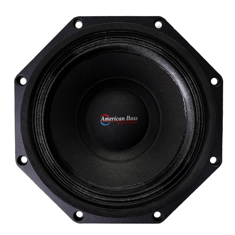 .AVD. Tayte American Bass Godfather 8 inches Midrange Car Speaker, 500 Watt Maximum Power, Mid Bass Car Audio Stereo Woofer Loudspeaker, 8 inch 4 Ohm Voice Coil