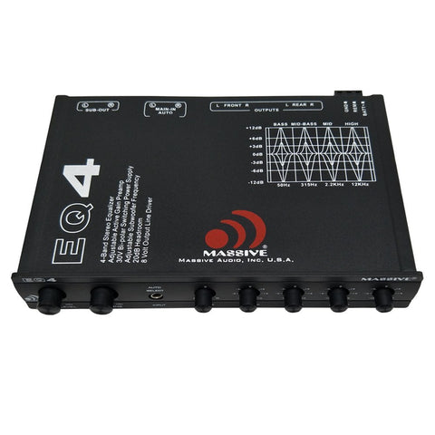 4 Band Car Audio Graphic Equalizer