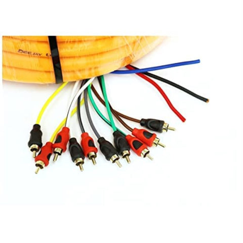 DEEJAYLED ORANGE 52FT 10RCA 3 POWER COPP