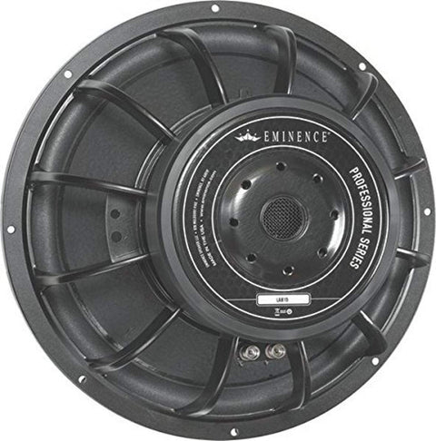 15-INCH Subwoofer suited for small vented boxes. Also suitable for horn loading.