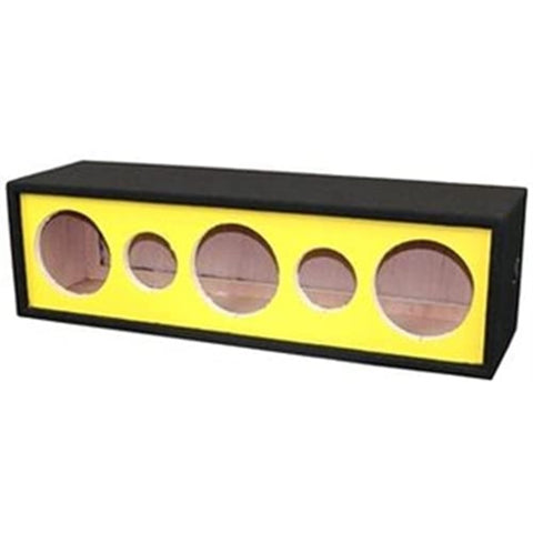 For 10-in Three Horn Two Tweeters Side Speaker Enclosure Yellow Vinyl cloth colored