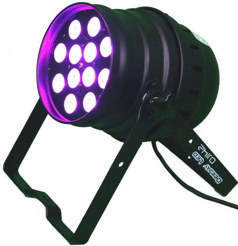 125 Watt LED PAR CAN w/DMX Intelligent Lighting Control & Multi-color Capability  110V to 240 Volts