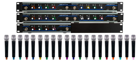 VocoPro DIGITALACAPELA20 20 Channel UHF WL Handheld Microphone System