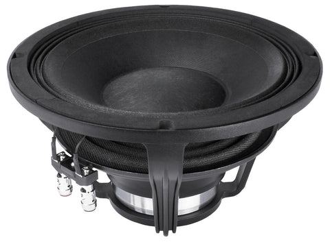 10-in Midbass Speaker 4-Ohms w/3-in Voice Coil 1000 Watt Max Power Capacity Triple Roll Surround Neodymium Magnet