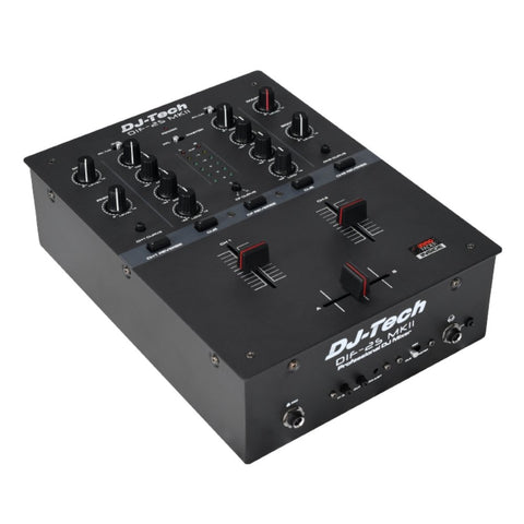 DJ Tech, 2 DJ Mixer, Black, One Size (DIF-2S MKII)