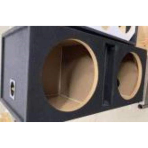 Two 12-in Woofers Empty Bass Speaker Enclosure w/Center Tuned Port