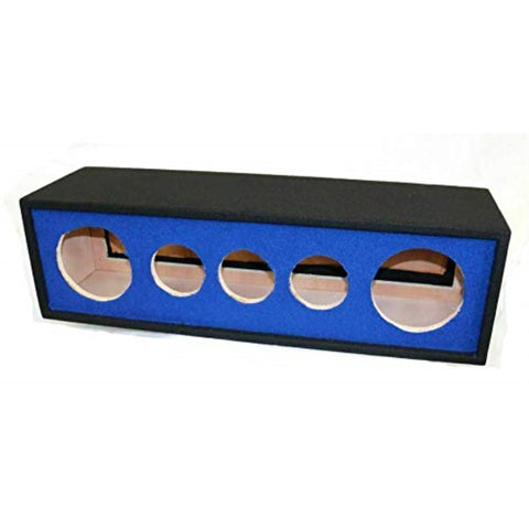 For 10-in Two Horn Three Tweeter Side Blue Speaker Enclosure