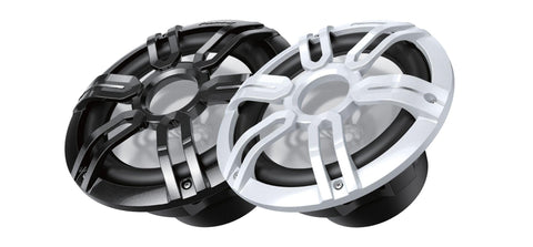 Pioneer CAR TSME100WS Single 10 inch 900 Watt Max Power, IPX7 Rated, Sports Grille Design - Marine Subwoofer White and Black Sports Grilles Included