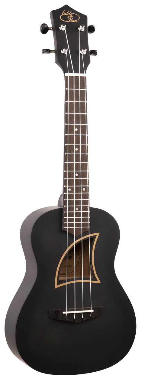 Eddy Finn Traditional Soprano Ukulele with Gig Bag, Mahogany