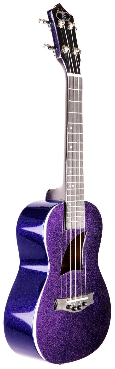 Eddy Finn Ocean King Series Concert Ukulele with Gig Bag, Poseidon Blue