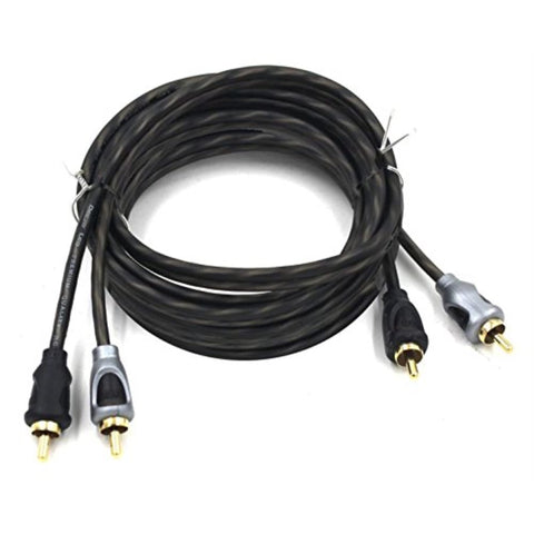 12 Foot RCA TO RCA Stereo Patch Cable Copper Conductors
