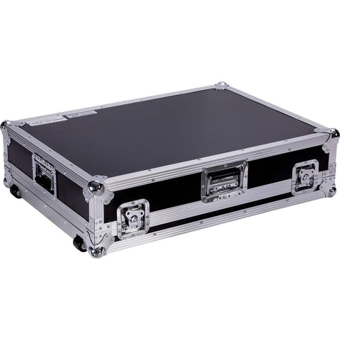 DEEJAY LED TBHM244W Fly Drive Case For Most 24.4 Channel Format Mixing Consoles w/Low Profile Wheel For Easy Transport Unbreakable Chrome Plated Ball Corner Enable Foremost Transport Area Protection