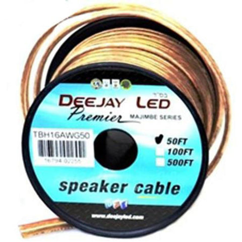 50-Foot 2-Conductor 16 Gauge Stranded Speaker Hookup Cable