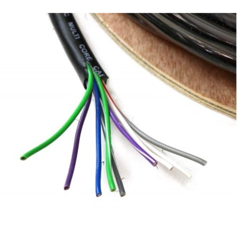 500-Foot 9-Conductor 18 Gauge Primary Stranded Cable Ideal for Accessory Hookups