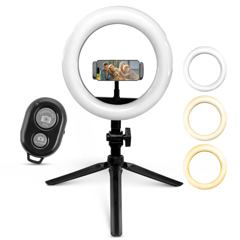 6-in-1 Media Station with Bluetooth remote control
