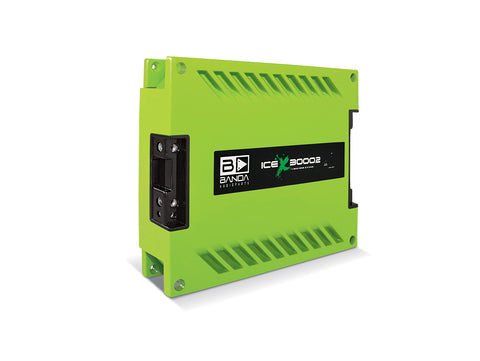 BANDA 3000WATT 2OHM CAR AMP (GREEN)