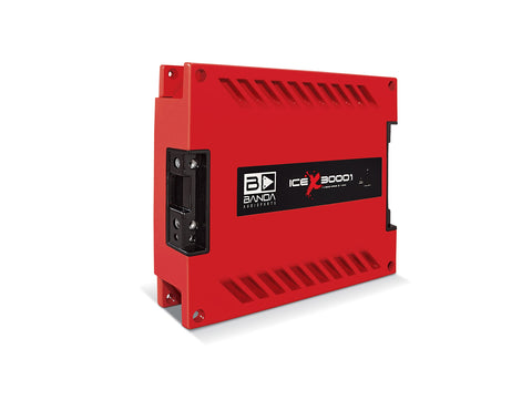 BANDA 3000WATT 1OHM CAR AMP (RED)