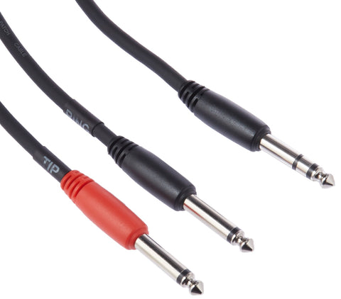 6-in Y Cable  XLR (Female) -Dual XLR (Male)
