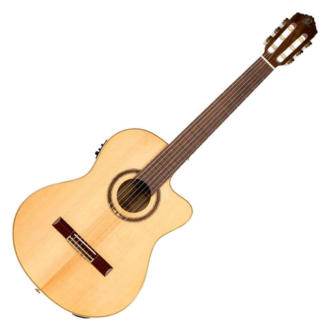 Performer Series Solid Top Slim Neck Acoustic-Electric Nylon Classical Guitar w/Bag