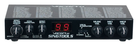 Studio quality DSP vocal effects mixer with assignable pitch Correction