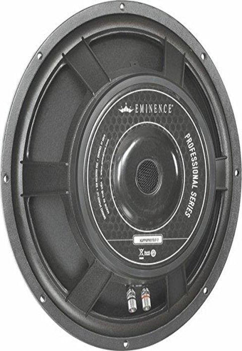 15-in Professional Audio Musical Instrument Woofer 3-in Diameter Voice Coil 8 Ohms 120 oz. Ferrite magnet Bass Guitar Vented Scoop Loading Horn Loading