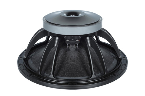 15-in Woofer w/8 Ohms Impedance & 1000 Watts Continuous Power Handling Capacity & Ferrite Magnet