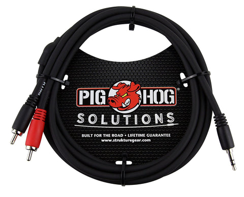3-foot Stereo Breakout Cable  3.5mm to Dual RCA