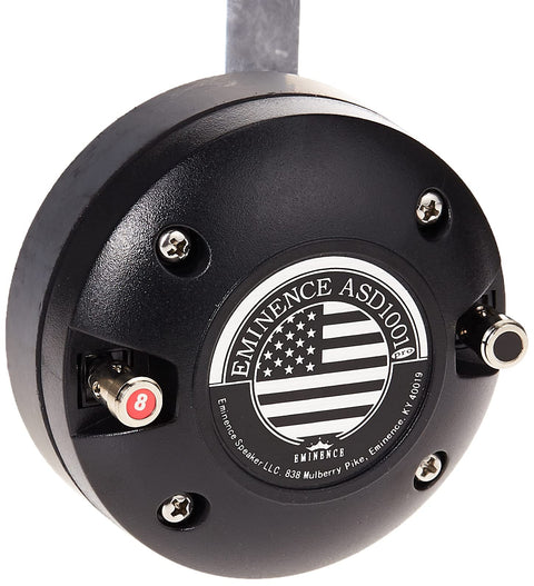 1-in 50W (EIA-426A) 1.3-in Voice Coil Diameter 8 Ohms Impedance RMS to MAX min. Impedance 7.7 Ohms at 3.0kHz Ohms Impedance Ferrite Magnet