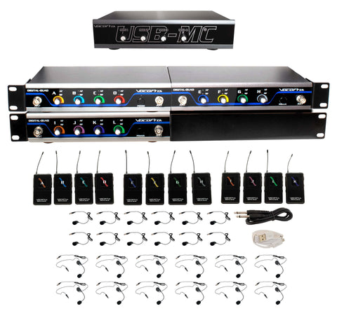 VOCOPRO 12CH WIRELESS MICROPHONE/USB INT