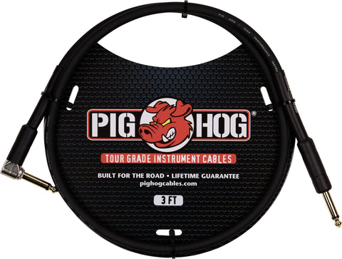 PIGHOG 3FT 1/4 In TO 1/4 In RIGH ANGLE 8MM
