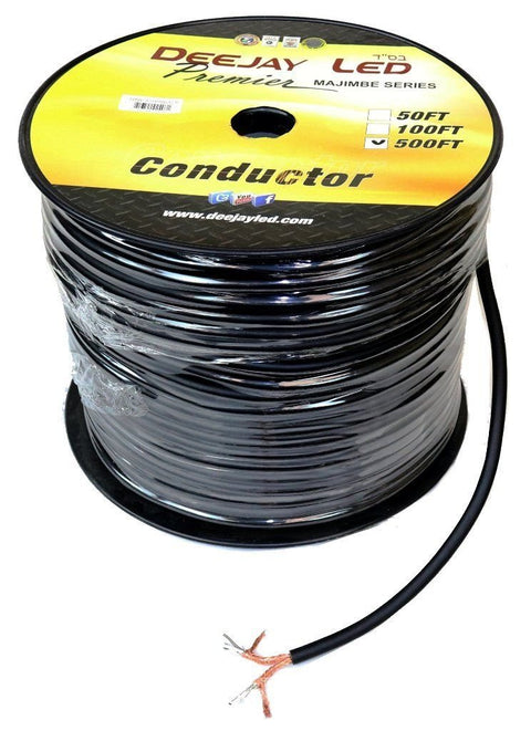 500 Feet of Raw Copper Braid Sheilded RCA Signal Cable Four Channel